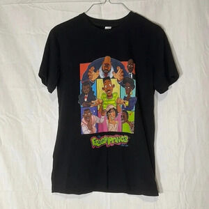 unisex black Fresh Prince of Bel Air cartoon tshirt size small